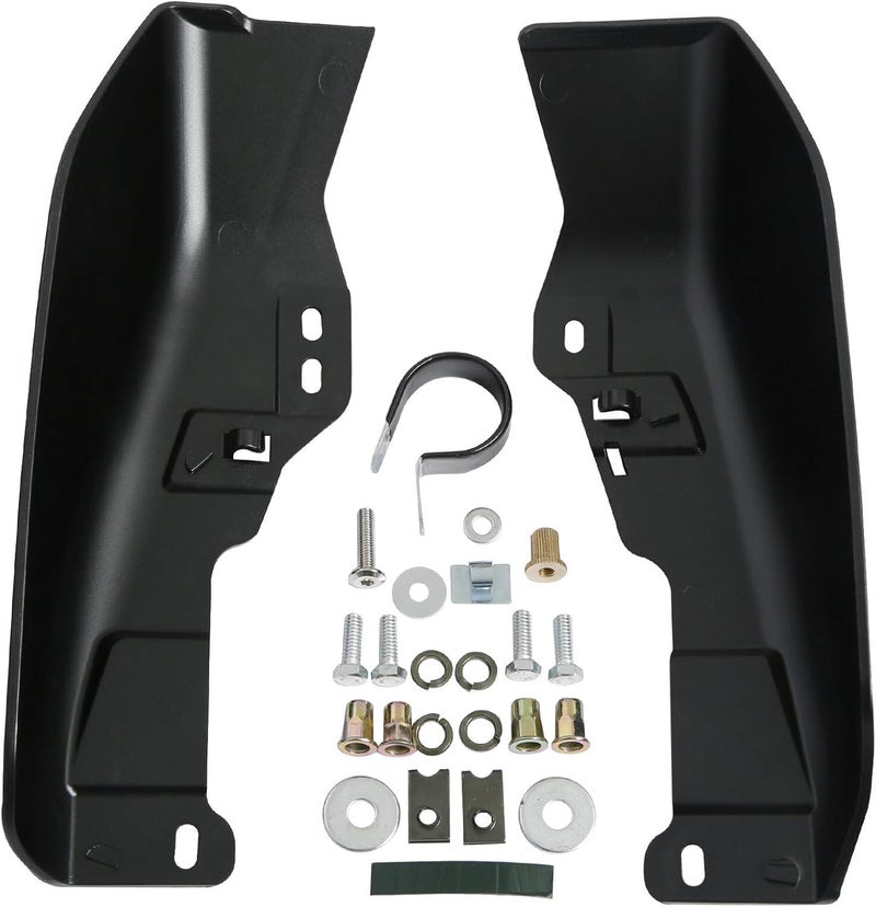 HR3 Black Tempest Mid Frame Air Deflectors Heat Shield Compatible with 2018 Electra Glide Ultra Classic FLHTCU Fit for 2009-later Road King Road Glide Street Glide Electra Glide Ultra Limited - Image 3